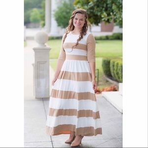 CHIC LADY DRESS (TAN)